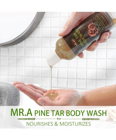 Pine Tar Body Wash Soothing Mens Shower Gel for Sensitive Skin Dandruff Wash Shampoo Body Odor Deodorant for Men Sensitive Skin Soap Made With Natural Pine Tar Oils 10fl oz - Buy Online on GoSupps.com