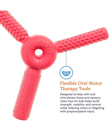 FLUXY Oral Motor Tool Therapy - 3 Unique Textures - Red - Buy Online on GoSupps.com