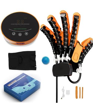 Robot Hand Glove for Stroke Finger Rehab Five-Fingers Training Rehabilitation Robot Gloves Hand Dysfunction Patient Training Device Hand Spasticity Recovery Equipment Left XL