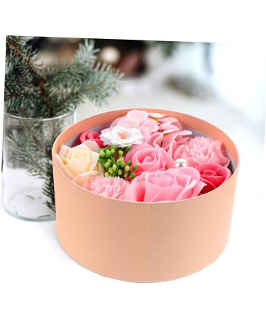 Housoutil Preserved Flower Decoration Christmas Ornaments Wedding Favors Scented Plant Rose Soap Rose Scented Bar Soap Christmas Decorations Props Soap Flower Artificial 16.2X16.2X8.2CM Pink - Buy Online on GoSupps.com