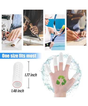 Decproch Finger Protectors - 14 PCS White Breathable Finger Bandages for Hand Eczema & Cracking - Buy Online on GoSupps.com