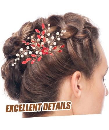 Ipetboom Imitation pearls headgear hair comb girl hair accessories metal hair comb vintage romantic hair side comb rhinestones wedding Hair piece pearl hair side comb - Buy Online on GoSupps.com