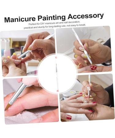 FRCOLOR Nail Pen drawing polish brush nail paint brushes for nail art acrylic nail art brush foundation brush nail polish brushes builder brushes manicure pen Nail Brush abs 16.3X0.8X0.8CM Colorful 1 - Buy Online on GoSupps.com