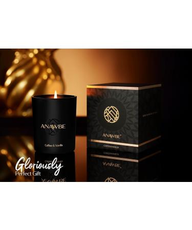 Luxury Coffee & Vanilla Candle - Scented Soy Candles for Men | Long-Lasting 45-Hour Aromatherapy | Stylish Gift Box & Vessel - Buy Online on GoSupps.com