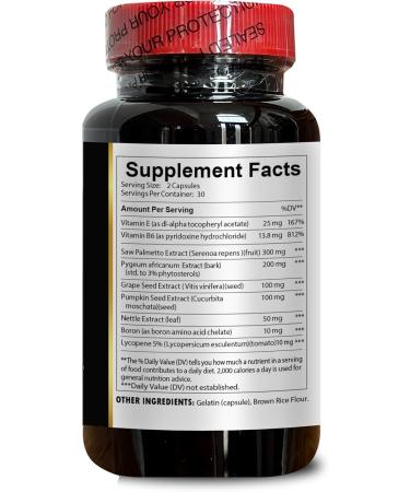 PROSTATE COMPLEX FOR MEN - Prostate health nutrients Grape seed extract Boron Prostate wellness Prostate dietary supplement Prostate nutrients pills Prostate health complex - 2 Bottles - Buy Online on GoSupps.com
