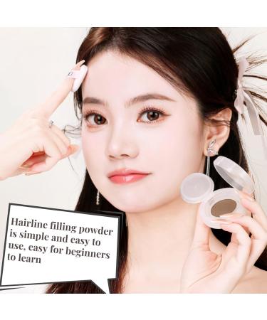 Hair Root Concealer Color Powder with Fingertip Powder Puff Hair Root Touch Up for Men and Women for Hair Shadow (Black Brown) - Buy Online on GoSupps.com