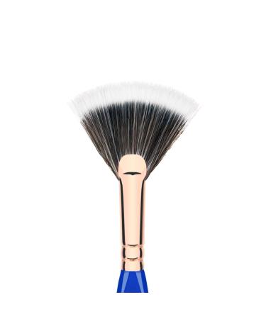 Bdellium Tools Professional Makeup Brush - Golden Triangle 925 Duo Fibre Fan | Vegan Soft Synthetic Fibers | Lightweight Application & Highlighting (Blue 1pc - Buy Online on GoSupps.com