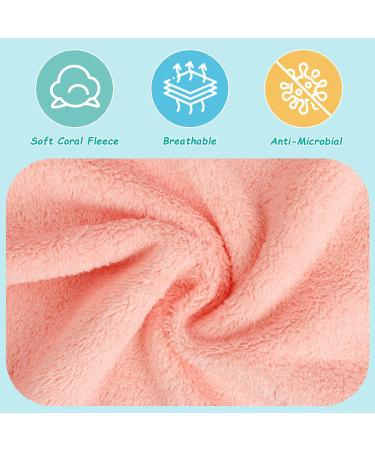 24-Pack Microfiber Coral Fleece Baby Washcloths 7x9 inch - Extra Absorbent & Soft Towels for Newborns, Infants & Toddlers - Gentle on Sensitive Skin - HOMEXCEL - Buy Online on GoSupps.com