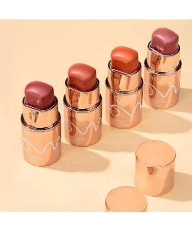 Creamy Lightweight Lipstick Tint Waterproof Multi-Stick Makeup for Women Natural Cream Blusher Makeup 3 - Buy Online on GoSupps.com