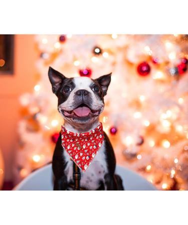 Lionheart Glory Dog Christmas Neckerchief - Washable Soft Cotton Adjustable Kerchief for Large Dogs - Pink Santa Claus Design - Buy Online on GoSupps.com