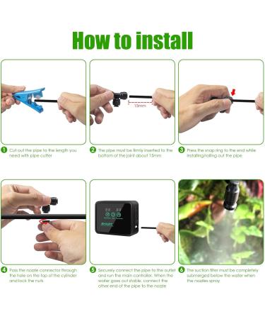 Reptile Humidifier Smart Sprayer Automatic Mister for Reptiles 360 Adjustable Misting Spray System Adjustable Spray Nozzles for Reptiles Chameleons Herbs - Buy Online on GoSupps.com