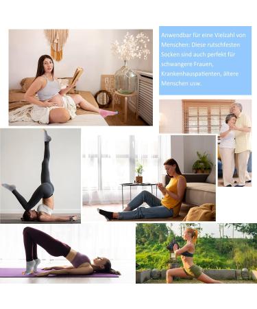 Putuo Women's Anti-Slip Yoga Socks - Slipproof Toe Socks for Pilates Barre and Dance | Multi-Color EU 36-43 - Buy Online on GoSupps.com