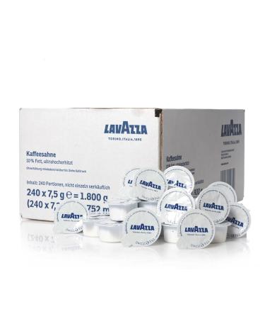 Buy Lavazza Coffee Cream Portions - 240 x 7.5g Cups (10% Fat) | International Shipping Available - Buy Online on GoSupps.com