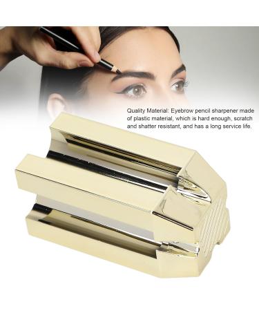4 in 1 Eyebrow Pencil Sharpener - Universal Duckbill Shape Cosmetic Tool for All Pencil Sizes - Essential Makeup Accessory for Girls - Gold - Buy Online on GoSupps.com