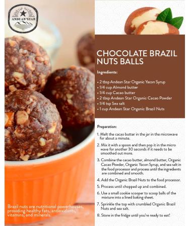 Andean Star Organic Brazil Nuts (16 oz.) - Raw, Fresh, Unsalted, Rich in Selenium, Protein, Magnesium, Vitamins & Fiber - Promotes Digestive Function & Immune System Support - Buy Online on GoSupps.com