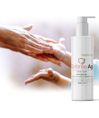 Buy Defense Ag Hand Soap with Silver Oat Extracts Vitamin E & Coconut Oil | Paraben-Free Moisturizing 8oz | Best International Shipping - Buy Online on GoSupps.com