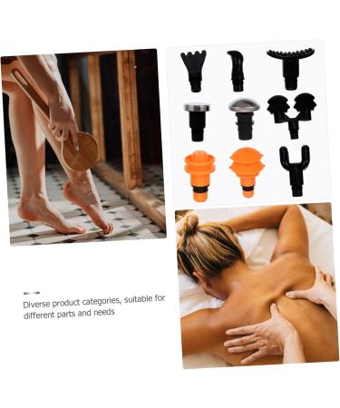 Buy Healvian 4-Sentence 9-Piece Massage Head Set - Fascia Percussion Attachments for Muscle Massage Devices | Fitness Massage Tools & Faucet Board Accessories - International Shipping Available! - Buy Online on GoSupps.com