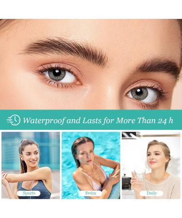  LOPHE LOPHE 3D Eyebrow Pencil with 4 Tips - Liquid Waterproof & Long Lasting for Natural Makeup - Buy Online on GoSupps.com