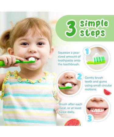Fluoride-Free Baby Toothpaste for Ages 2-3 Natural Fruit-Flavored Mild Formula Pea-Sized Amount for Developing Teeth 2.1 oz (60g) (1 Pack Watermelon) Watermelon 1 - Buy Online on GoSupps.com