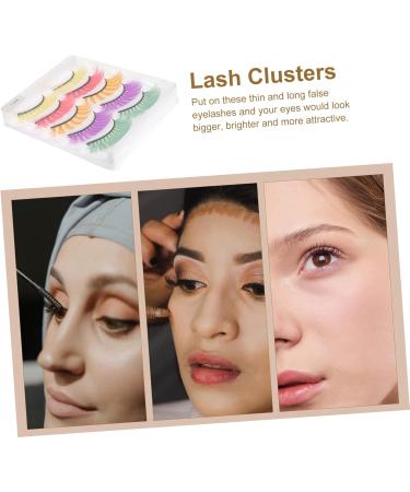 LALAFINA 5 Pairs Colored False Eyelashes Faux Lashes False Eyelashes Extension Permanent Eyelashes Naturals False Lashes Fake Lashes 3d Extend Imitation European and American - Buy Online on GoSupps.com