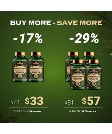 AdvantageNutra Akkermansia Muciniphila Probiotics and Prebiotics w/Lactobacillus Salivarius | Fiber Supplement Gut Health & Digestive Health | Women Probiotic Akkermansia Light - Buy Online on GoSupps.com