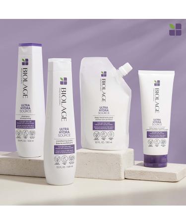BIOLAGE Ultra Hydra Source Shampoo - Moisturizing Formula for Very Dry Hair - Vegan, Paraben & Silicone-Free - 13.5 Fl Oz - Buy Online on GoSupps.com