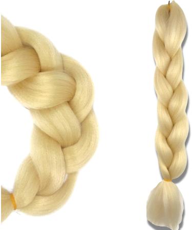 Synthetic Hair for Braiding Light Blonde with Yellow Tinte Braids Extensions for Hair Extensions Ideal for Rastas Braiding Hair for Women and Men for Thickening Hairpiece for Braid (Light Blonde) - Buy Online on GoSupps.com
