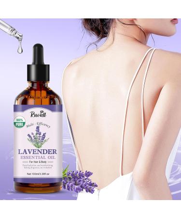 Lavender Essential Oil Multi Use for Face Body and Hair Lavender Oil for Therapeutic Massage Soothes Moisturizes and Nourishes Skin Aromatherapy Massage Oil - Buy Online on GoSupps.com