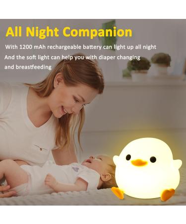Cute Duck Night Light for Nursery - Touch Control, Rechargeable, Dimmable - Perfect Gift for Boys and Girls - DoDo Duck - Color 2 - Buy Online on GoSupps.com