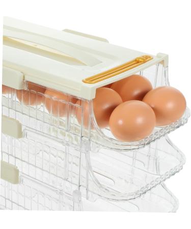 Mikikit Egg Holder Egg Refrigerator Organizers and Storage Double Row Tray Egg Container - Buy Online on GoSupps.com