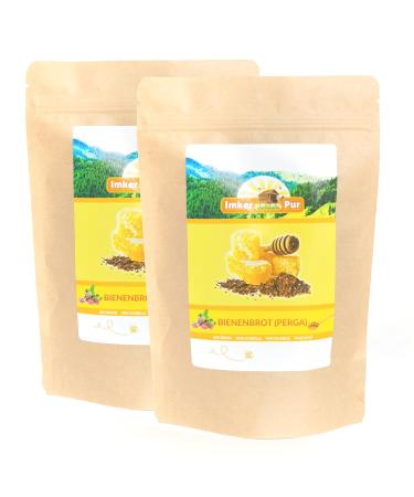 Bee bread Perga from ImkerPur set of 2 each 100g total 200g completely residuefree and without additives harvest 2018