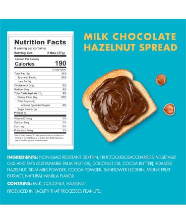 ChocZero Keto Chocolate Hazelnut Spread - 12 oz | Sugar-Free & Low-Carb - Buy Online on GoSupps.com