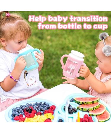 6 Pack Silicone Baby Bottle Handles - BPA-Free Narrow Sippy Bottle Handles for Teaching Babies to Hold Their Own Bottle - Muti-Colors - Buy Online on GoSupps.com