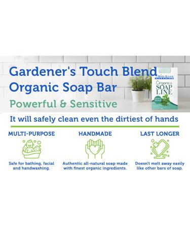 Organic All Natural Handmade Gardener's Touch Exfoliating Body Soap Shampoo Bar | Apricot Kernels Coffee & Jojoba | Anti-Bacterial GMO-Free & Chemical-Free | Luxurious & Moisturizing | USA Made - 4 oz by Bio-Safe Organics - Buy Online on GoSupps.com
