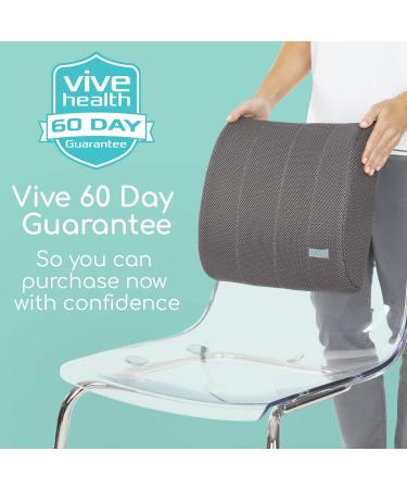 Xtra-Comfort Lumbar Support Cushion - Lower Back Pillow for Office Chair Car Men Women Gaming - Ergonomic Orthopedic Backrest Foam Roll and Adjustable Strap for Therapeutic Pain Relief - Buy Online on GoSupps.com