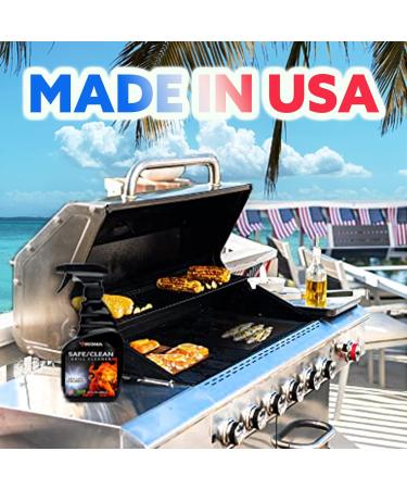 Kona Safe/Clean Grill Cleaner Spray - 40% More Power | Eco-Friendly Food Safe BBQ Degreaser | Heavy Duty No-Drip Gel | Biodegradable | 23oz Made in Michigan USA - Buy Online on GoSupps.com