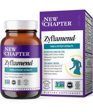New Chapter Multi-Herbal+Joint Supplement Zyflamend Whole Body for Healthy Inflammation Response, 120 Count (Pack of 1)