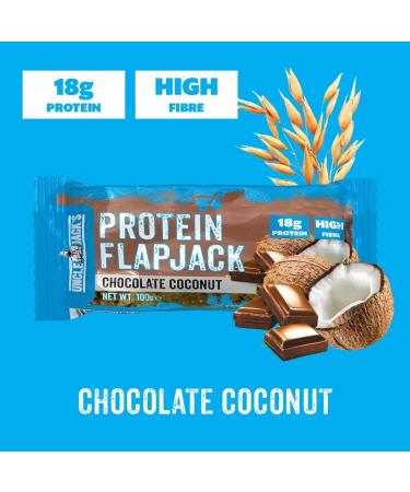 Uncle Jack's Protein Flapjacks | 16 x 100g | 18g Protein | High Protein High Fibre | Vegetarian | (Chocolate Coconut) - Buy Online on GoSupps.com