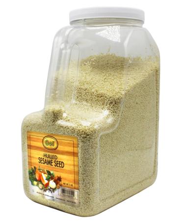 Gel Spice White Hulled Sesame Seeds 5 Lb - Bulk Size