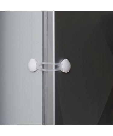 Universal Child Lock - 8 Piece Set in White Transparent for Drawer Cabinet Toilet Seat & Appliance Safety - Buy Online on GoSupps.com