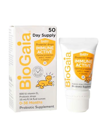 BioGaia Baby Protectis Drops Immune Active 0-36 Months 600 IU 0.34 fl oz (10 ml)