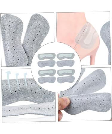 FRCOLOR 8 Pairs Anti-Wear Heel Stickers - Protective Shoe Pads for High Heels Leather Heel Stickers & Adhesive Heel Patches in Grey - Buy Online on GoSupps.com