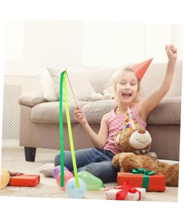 10pcs Cheering Ribbon Wands - Christmas Party Supplies Wedding Streamers & Rain Party Favor Sticks 30.5x62cm - International Shipping Available - Buy Online on GoSupps.com