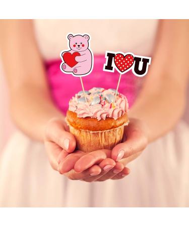 Valentine s Day Food Picks Cupcake Toppers Decorations - Appetizers Toothpicks Sticks V-Day Dinner Party Supplies 144Ct - Buy Online on GoSupps.com