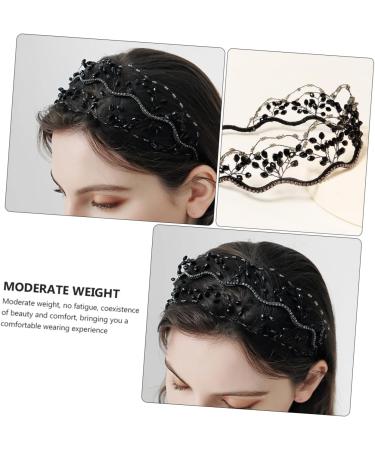 CANIGHT Headband Shiny Bead Hair Bead Headwear Rhinestone Hairband Rhinestone Head Hoop Bead Hair Hoop Hair Accessories Rhinestone Headdress Rhinestone Headwear Crystal Hair Hoop - Buy Online on GoSupps.com