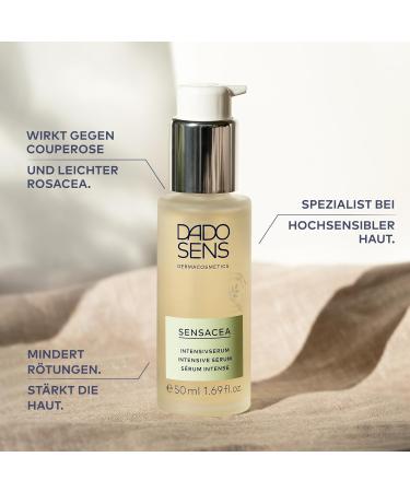 DADO SENS SENSACEA INTENSION SERUM Special size 75ml mild care for hypersensitive skin with a tendency to couperosis up to the first signs of rosacea and mild to moderate redness - Buy Online on GoSupps.com