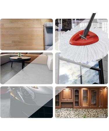 12-Pack Spin Mop Head Replacements - Easy Cleaning Microfiber Refills - 360 Degree Spin Mop Replacement Heads - For All Hard Surfaces - 12 Count (Pack of 1) - Buy Online on GoSupps.com