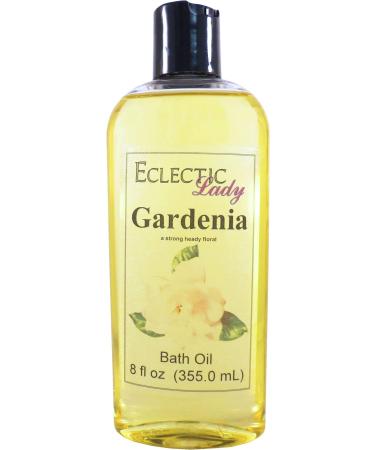 Gardenia Bath Oil by Eclectic Lady  8 oz 8 Ounce