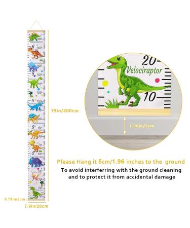 Beinou Growth Yardstick Wall Decor for Kids - Giraffe Orange Measuring Ruler 7.9 x 79 - Perfect for Baby & Children's Rooms - Buy Online on GoSupps.com