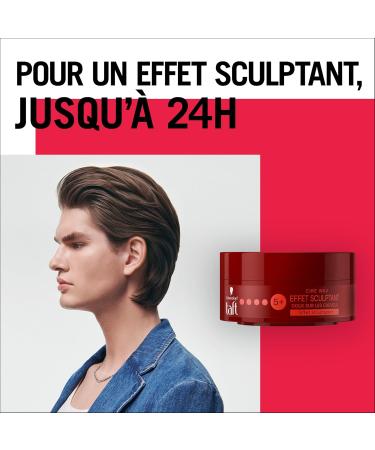 Schwarzkopf - Taft - Cire Wax - Men's Hair Wax - Sculpting Effect - Strong Hold - Long Lasting - 24h Hold - Hair Styling - 75 ml Jar - Buy Online on GoSupps.com